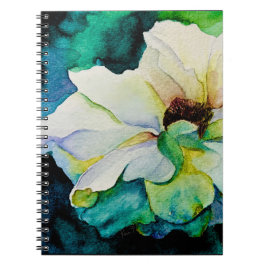 White Rose Notebook Anteckningsbok