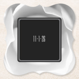 White Rose Paper | Elegant Modern Blommig Design Underlägg Papper