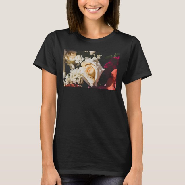 White Rose Photography Dam T Shirt (Framsida)