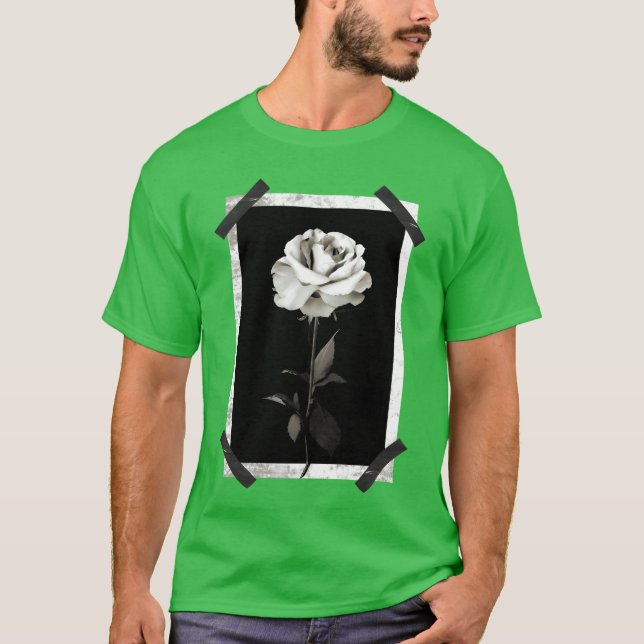 White Rose Rock vintage T Shirt (Framsida)