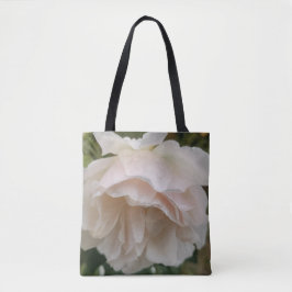White Rose Tote Bag Tygkasse