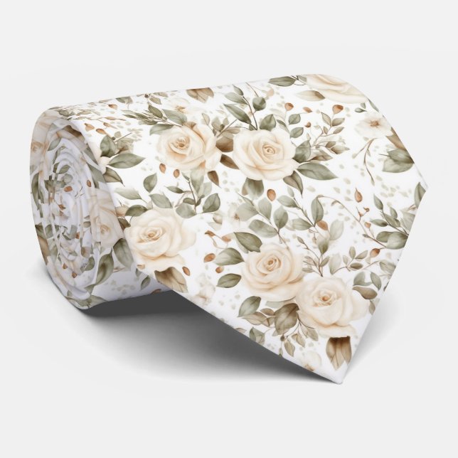 White  Roses on White Slips (Rullad)