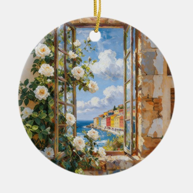White Roses Sea View Ornament (Framsidan)