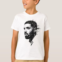 White Round Nacke Drake Fläkt T-Shirt - Kanadensis
