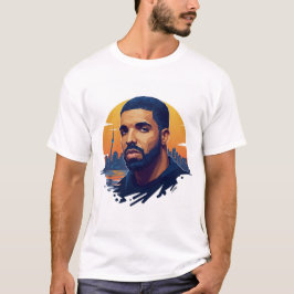White Round Nacke Drake Fläkt T-Shirt - Kanadensis