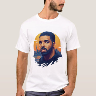 White Round Nacke Drake Fläkt T-Shirt - Kanadensis