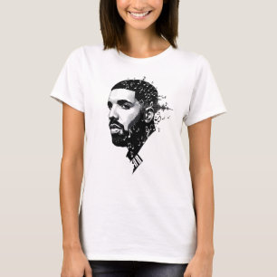 White Round Nacke Drake Fläkt T-Shirt - Kanadensis