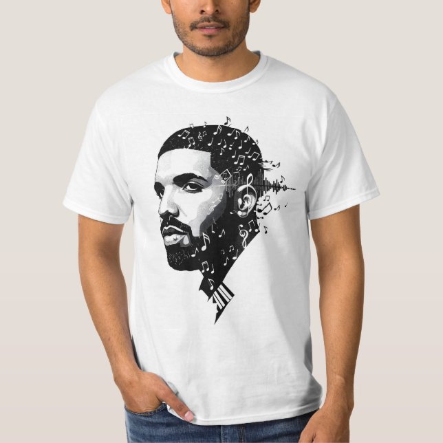 White Round Nacke Drake Fläkt T-Shirt - Kanadensis (Framsida)