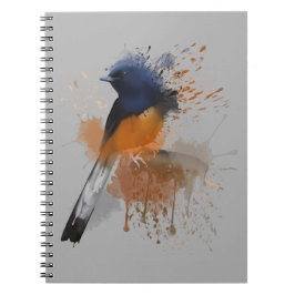 White Rumped Shama Bird Anteckningsbok