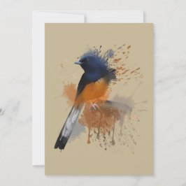 White Rumped Shama Bird Inbjudningar