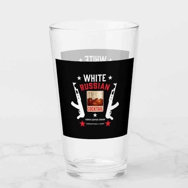 White Russian Cocktail Glaskopp (Framsida)
