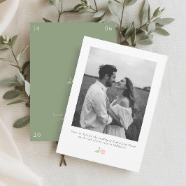 White & Sage | Chic Blommig Bröllop Spara Datum