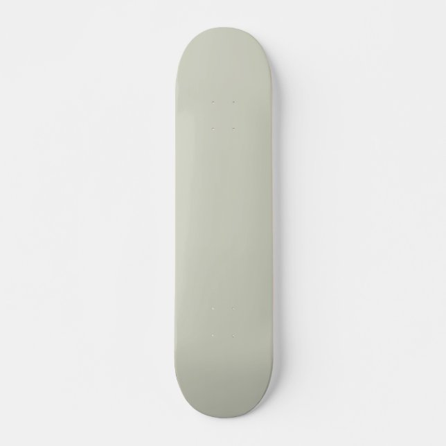 White Sage Solid Färg Mini Skateboard Bräda 18,5 Cm (Framsida)