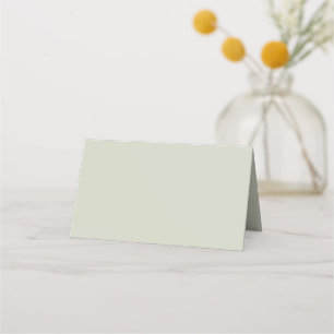 White Sage Solid Färg Placeringskort