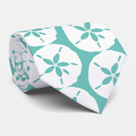 White Sand Dollars Mönster Teal Beach Wedding Slips