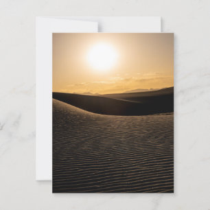 White Sand Dunes nationalpark Sunset Vykort