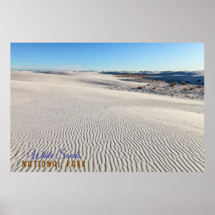 White Sands Dunes Poster