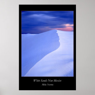 White Sands Evening New mexico Poster