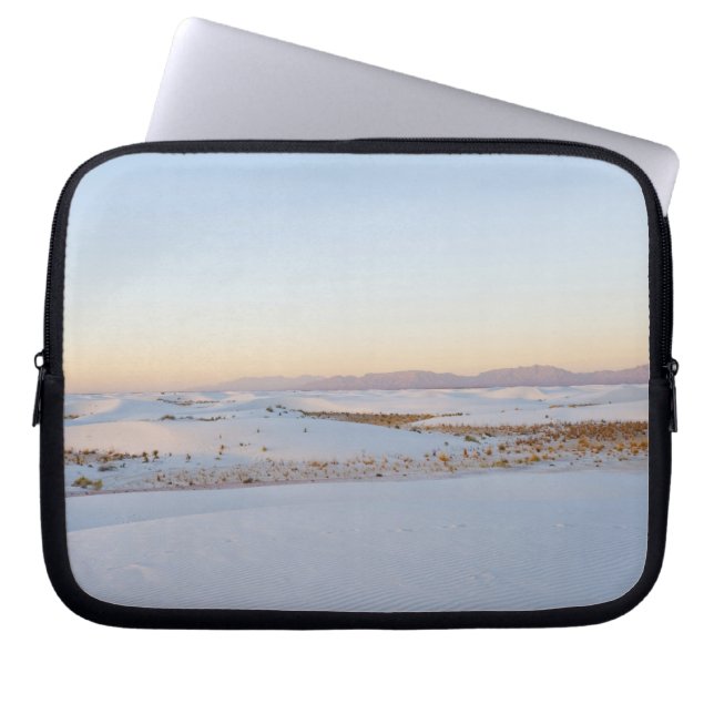 White Sands National Monument, tvärgående dyner Laptop Sleeve (Framsidan)