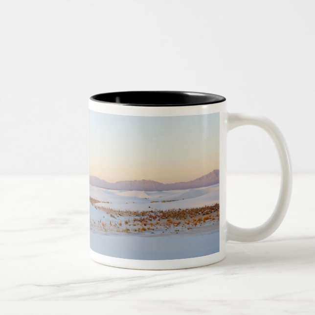 White Sands National Monument, tvärsanddyner Två-Tonad Mugg (Höger)
