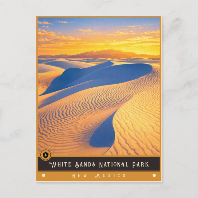 White Sands National Park | Gammal vykort (Framsida)