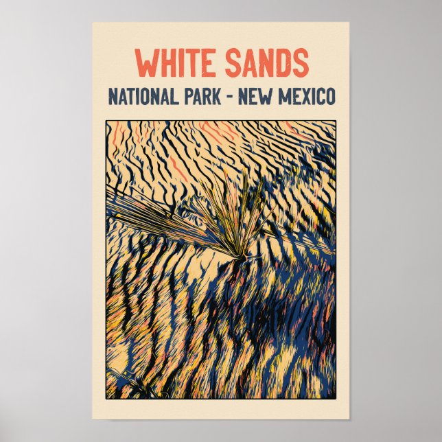White Sands National Park, New mexico USA Poster (Framsidan)