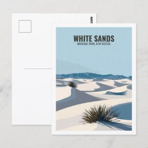 White Sands National Park New mexico USA Vykort