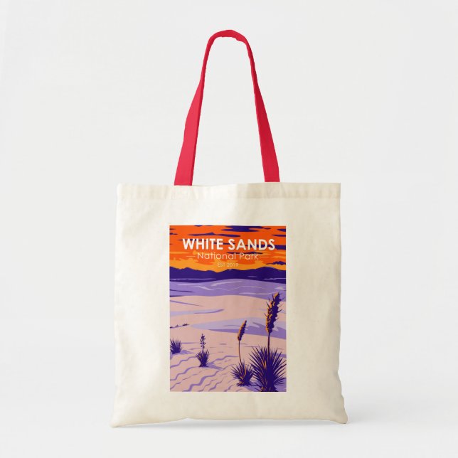White Sands National Park New mexico Vintage Tygkasse (Framsidan)