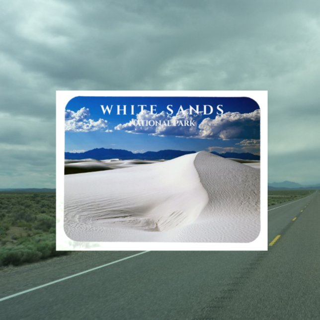 White Sands National Park, New mexico vykort Magnet (Skapare uppladdad)