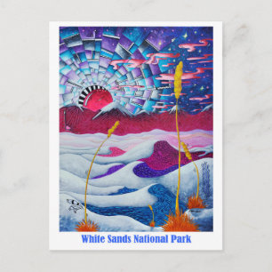 White Sands National Park NM Travel-vykort Vykort