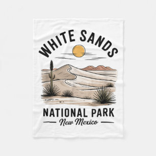 White Sands National Park Souvenir New Mexico Män Fleecefilt