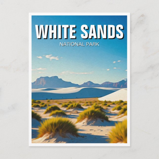 White Sands National Park Souvenir Vykort (Framsida)
