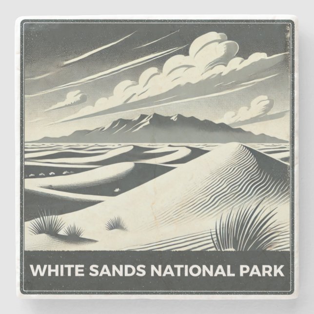 White Sands National Park Stenunderlägg (Framsidan)