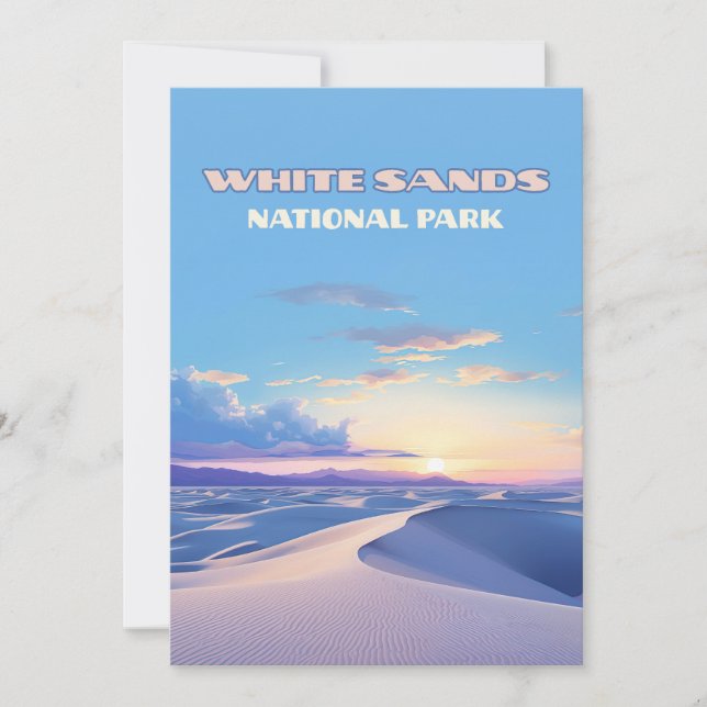 White Sands National Park Sunset Dunes New mexico (Framsida)