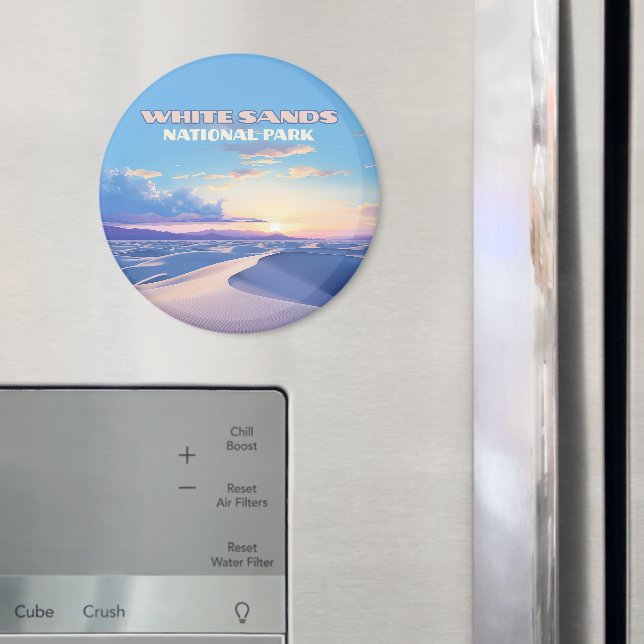 White Sands National Park Sunset Dunes New mexico Magnet (In Situ (Fridge))