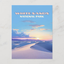 White Sands National Park Sunset Dunes New mexico Vykort
