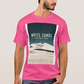 White Sands National Park Travel Illustration T Shirt