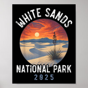 White Sands National Park Vandring Souvenir Män Kv Poster