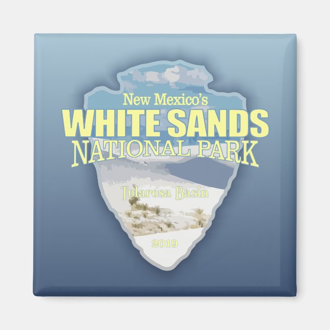 White Sands NP (pilhuvud) Magnet (Framsidan)
