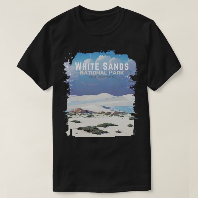White Sands US National Park New mexico T Shirt (Design framsida)