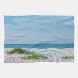 White Sandy Beach Florida Kusten Kökshandduk