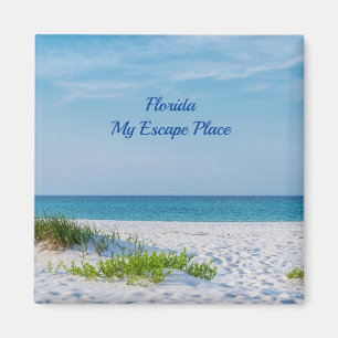 White Sandy Beach Florida Kusten Magnet