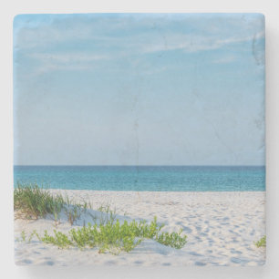 White Sandy Beach Florida Kusten Stenunderlägg