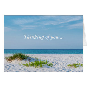 White Sandy Beach Florida Kusten tankekort OBS Kort