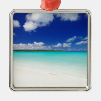 White Sandy Beach, Miyako Island Okinawa Julgransprydnad Metall