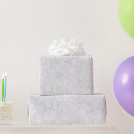 White Satin Bröllop Elegance Presentpapper