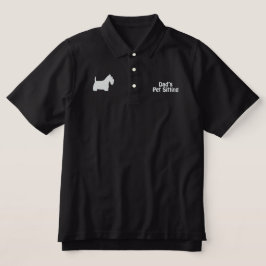 White Scottish Terrier med Anpassade Text