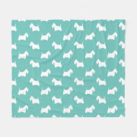 White Scottish Terriers | Scottie Hund Silhouettes