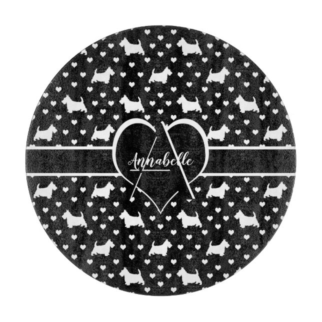 White Scottish Terriers (Scottie Hundar) - Black (Framsidan)