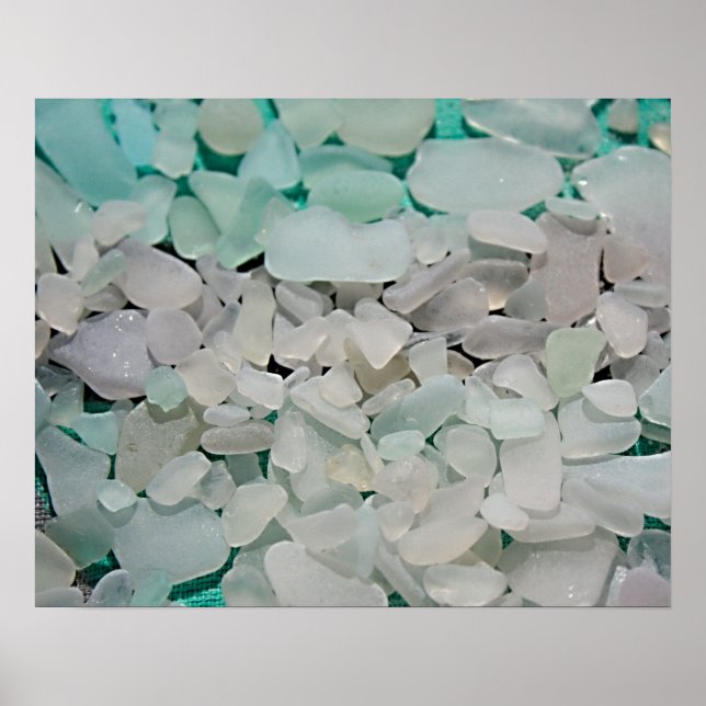 White Seafom Seaglass Poster (Framsidan)